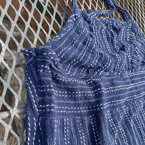 ROXY | Women’s Blue Strapless Blouse - Picture 2 of 9